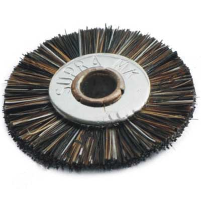 Brown-White wheel brush or paisa brush